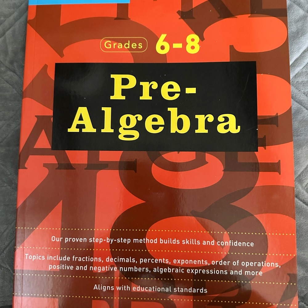 Lemon Pre-Algebra Workbook - grades 6-8